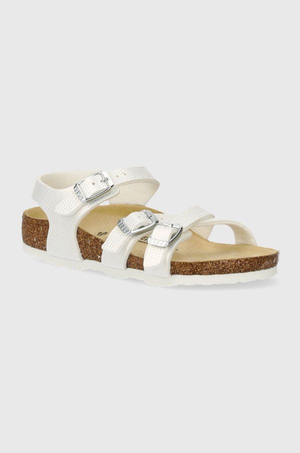 Birkenstock Otroški sandali Birkenstock Kumba K BF bela barva