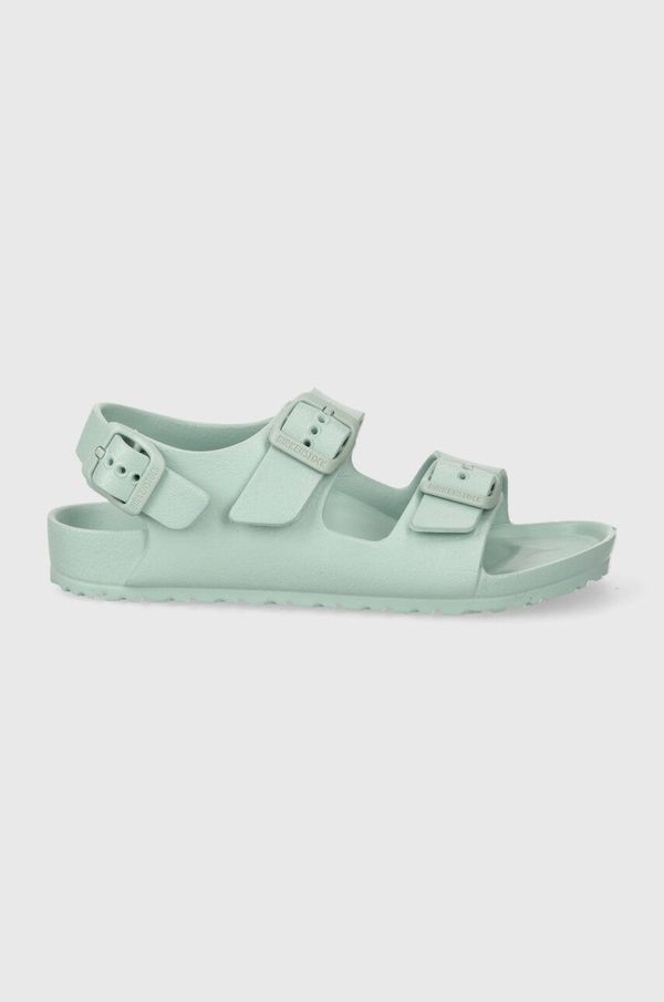 Birkenstock Otroški sandali Birkenstock Milano EVA Kids turkizna barva