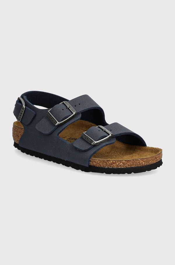 Birkenstock Otroški sandali Birkenstock Milano mornarsko modra barva, 1027892