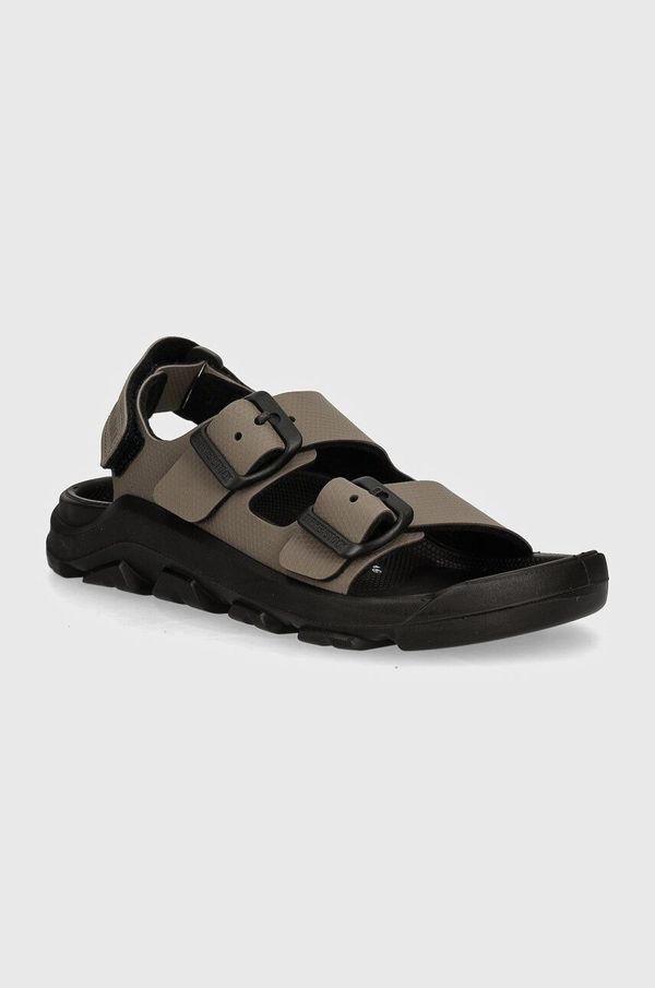 Birkenstock Otroški sandali Birkenstock Mogami Kids Apex siva barva, 1027830