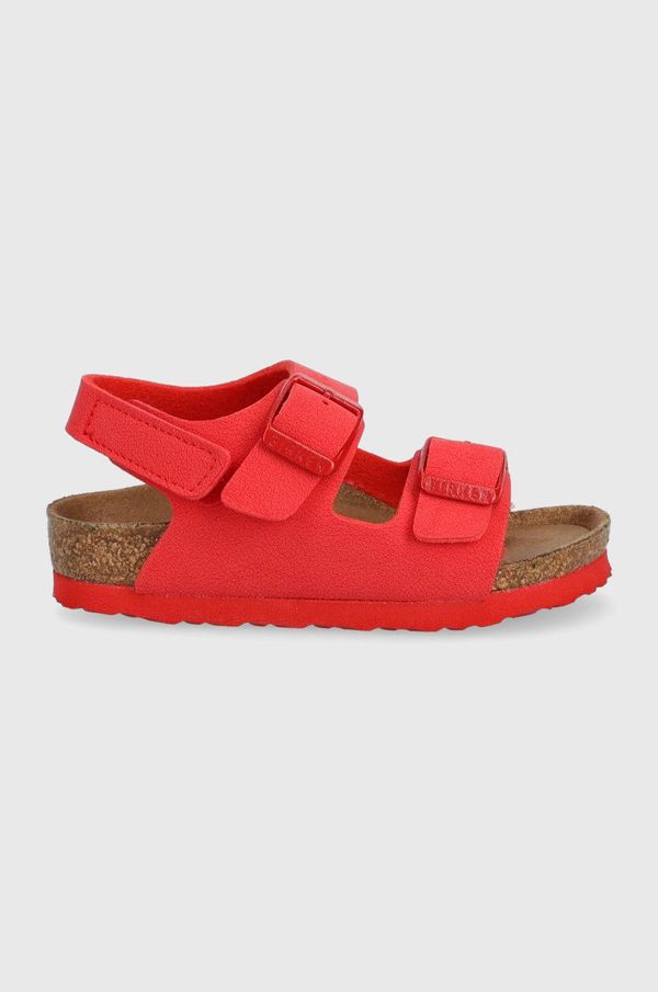 Birkenstock Otroški sandali Birkenstock rdeča barva