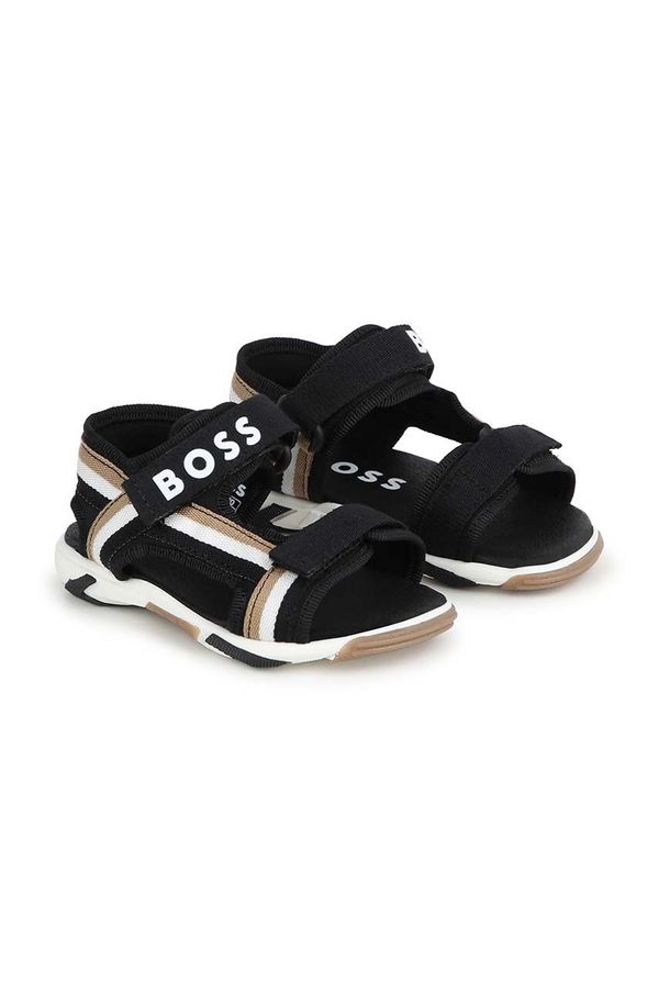 Boss Otroški sandali BOSS črna barva
