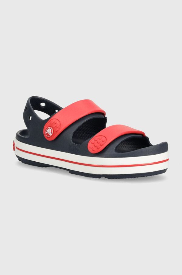 Crocs Otroški sandali Crocs Crocband Cruiser Sandal mornarsko modra barva