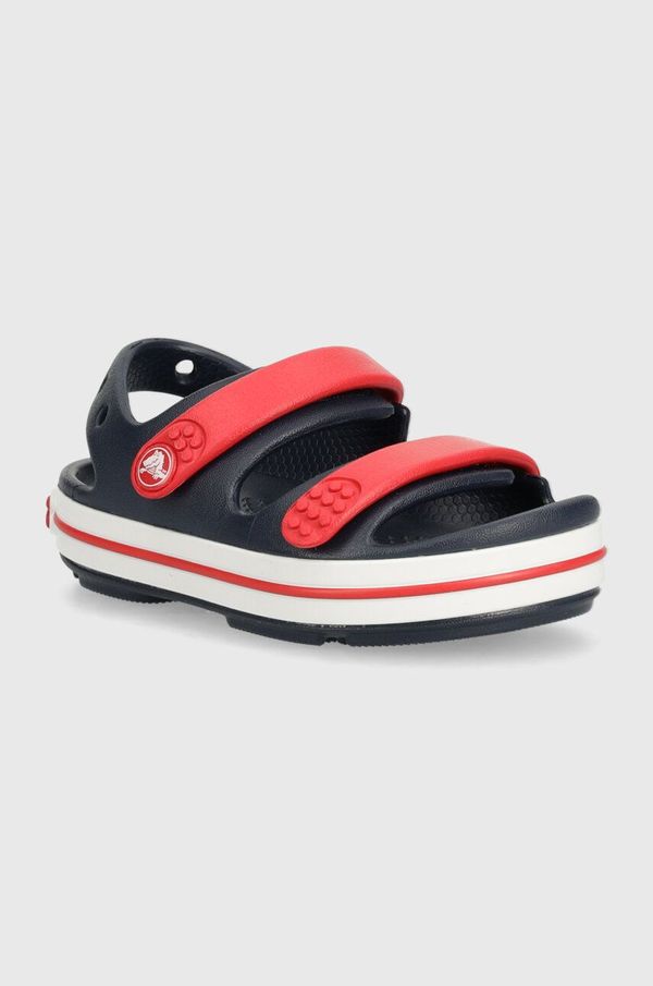 Crocs Otroški sandali Crocs CROCBAND CRUISER SANDAL mornarsko modra barva