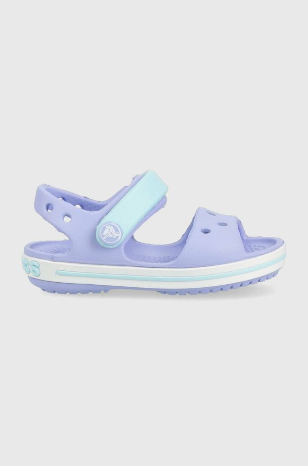 Crocs Otroški sandali Crocs vijolična barva