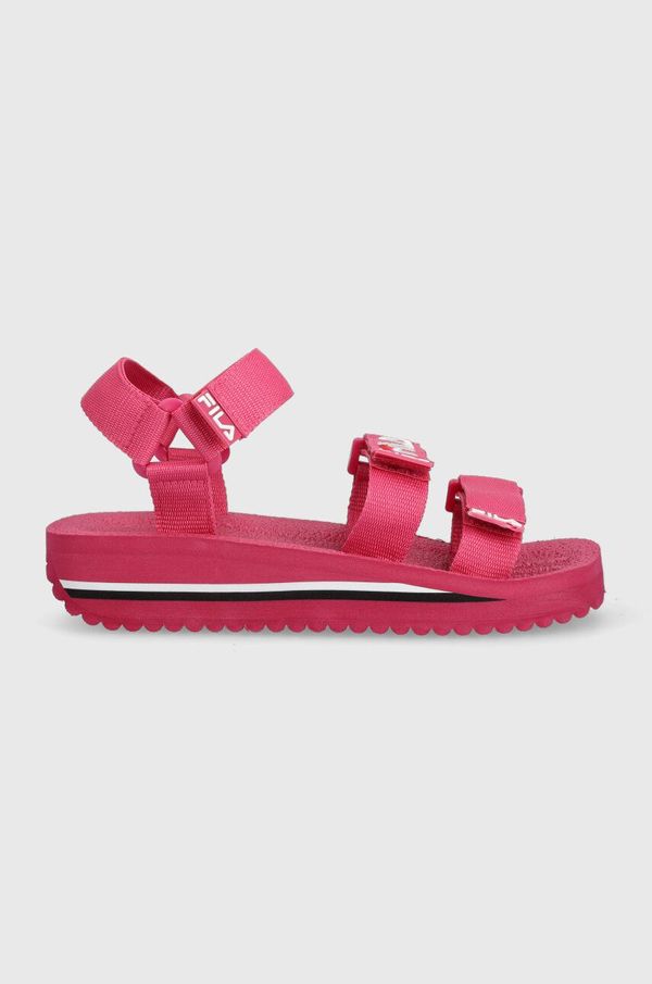 Fila Otroški sandali Fila roza barva