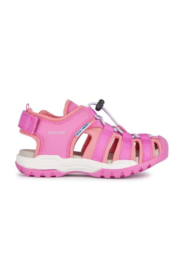 Geox Otroški sandali Geox roza barva