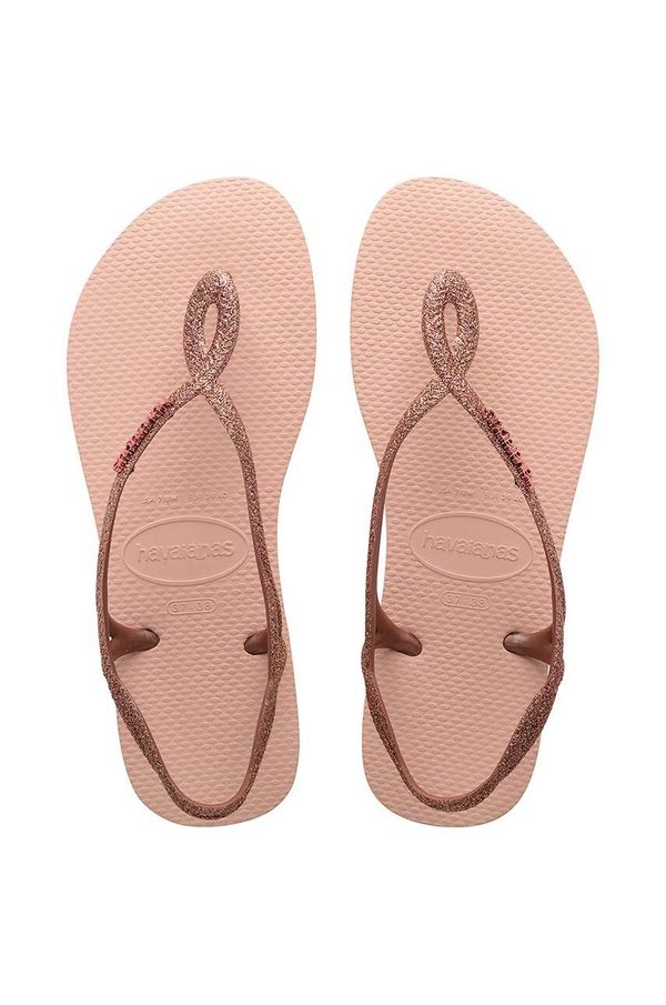 Havaianas Otroški sandali Havaianas LUNA PREMIUMI BALLET roza barva