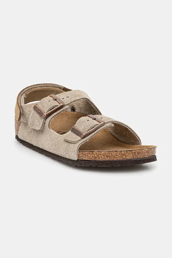 Birkenstock Otroški sandali iz semiša Birkenstock Milano