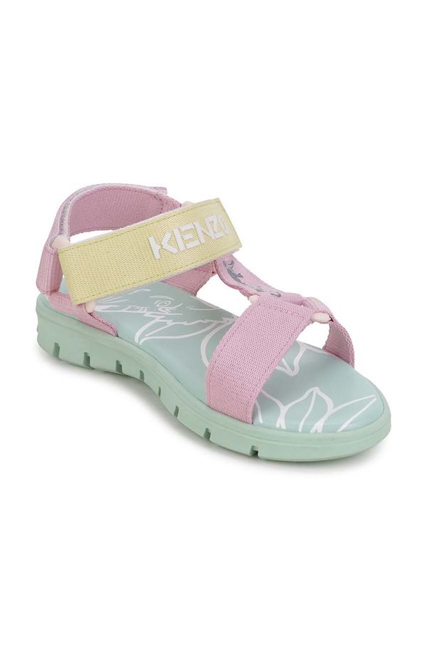 Kenzo kids Otroški sandali Kenzo Kids roza barva