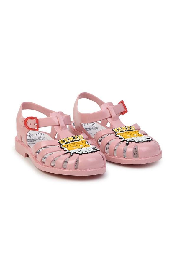 Kenzo kids Otroški sandali Kenzo Kids roza barva
