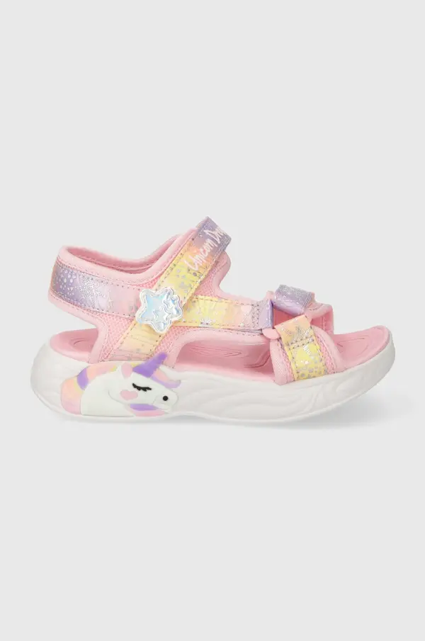 Skechers Otroški sandali Skechers UNICORN DREAMS SANDAL MAJESTIC BLISS