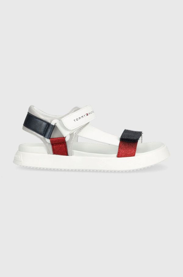 Tommy Hilfiger Otroški sandali Tommy Hilfiger bela barva