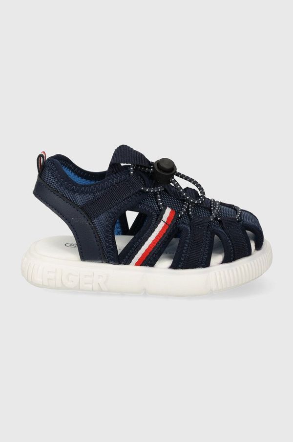 Tommy Hilfiger Otroški sandali Tommy Hilfiger mornarsko modra barva