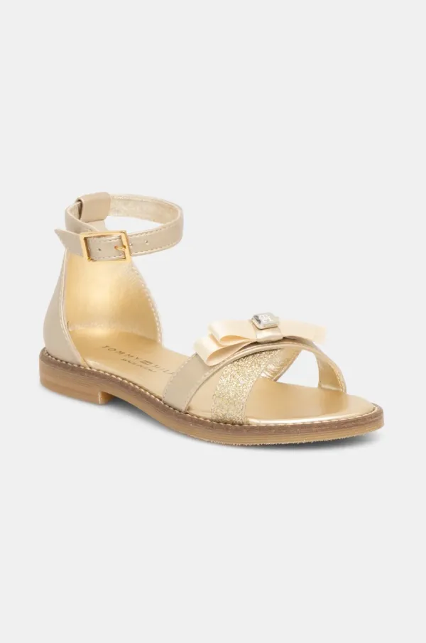 Tommy Hilfiger Otroški sandali Tommy Hilfiger zlata barva, T4A2-33943
