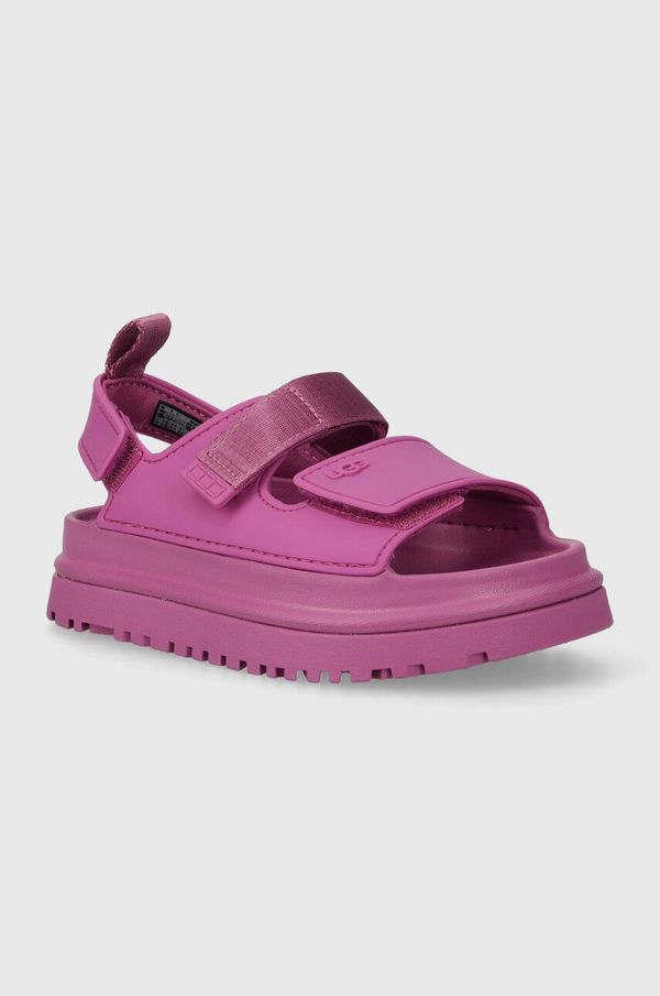 Ugg Otroški sandali UGG GOLDENGLOW vijolična barva