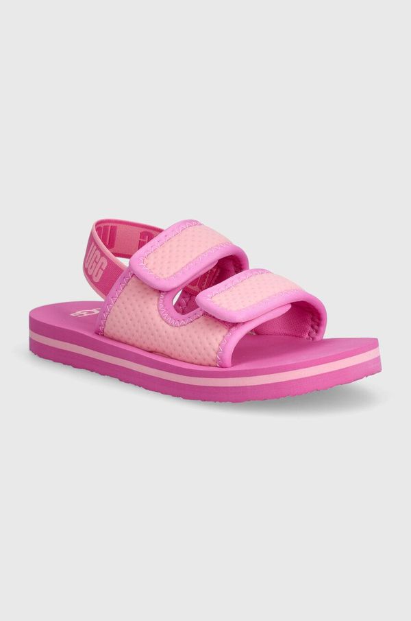 Ugg Otroški sandali UGG LENNON SLINGBACK roza barva