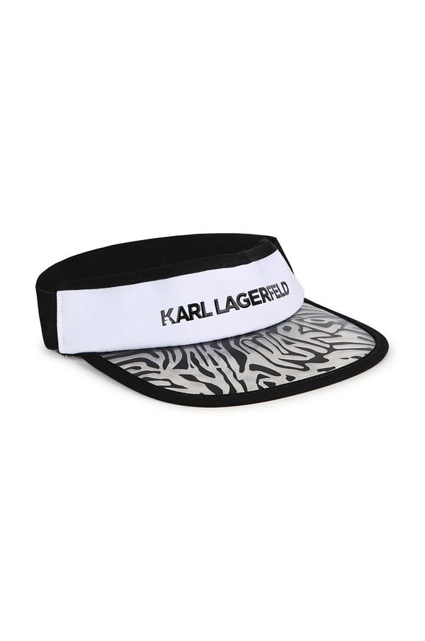 Karl Lagerfeld Otroški šilt Karl Lagerfeld črna barva