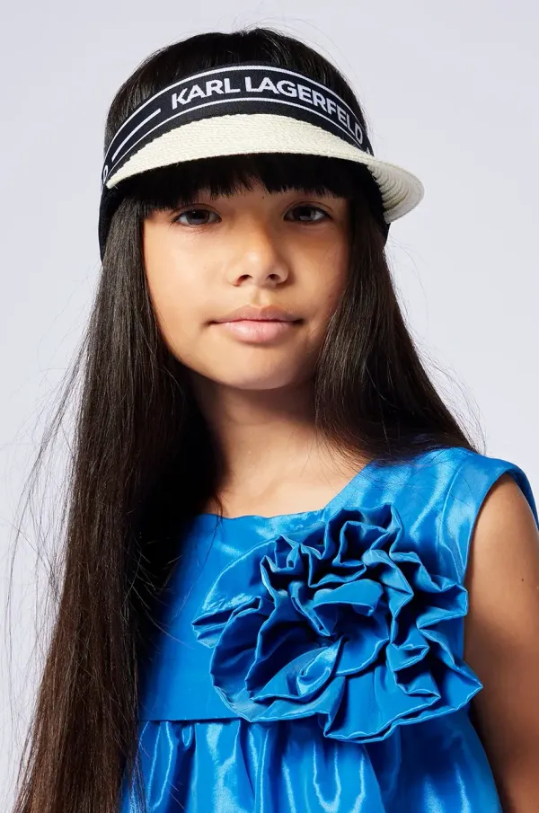 Karl Lagerfeld Otroški šilt Karl Lagerfeld črna barva, Z30390