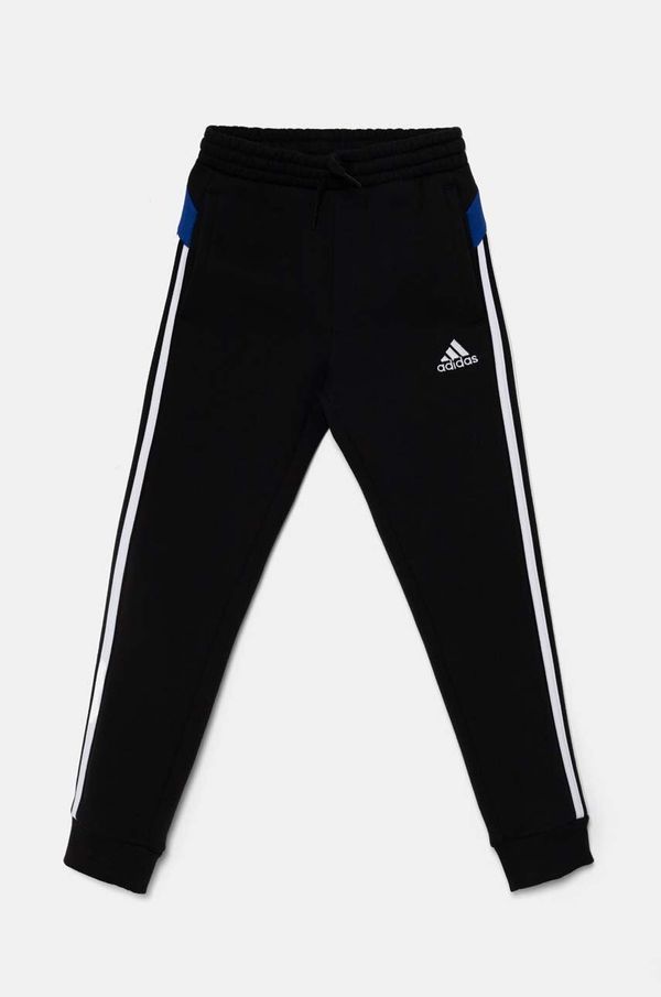 adidas Otroški spodnji del trenirke adidas B PT CB črna barva, JE0322