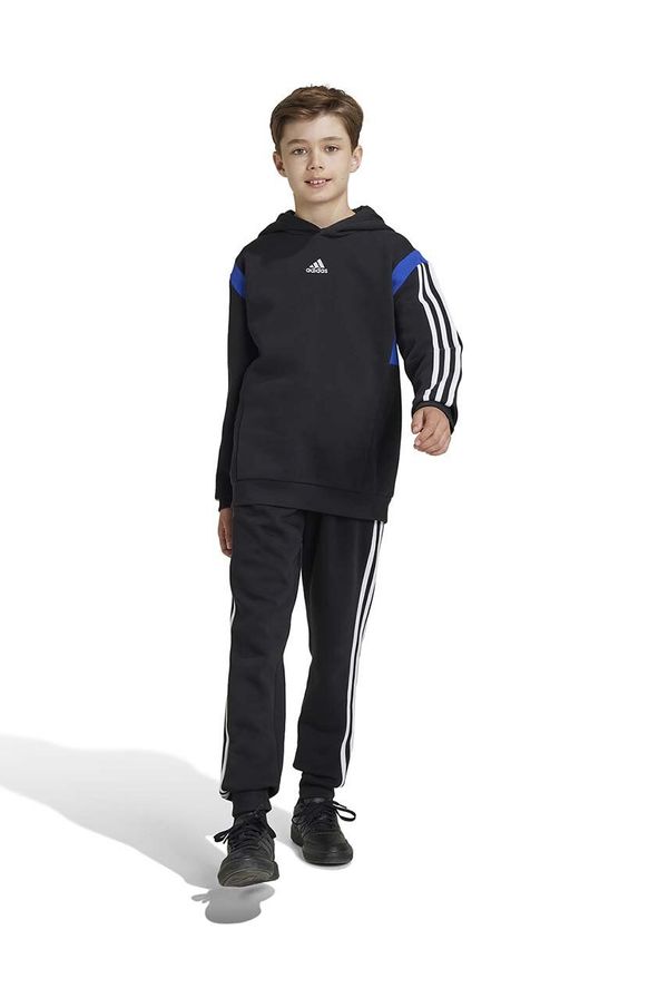 adidas Otroški spodnji del trenirke adidas B PT CB črna barva, JE0322