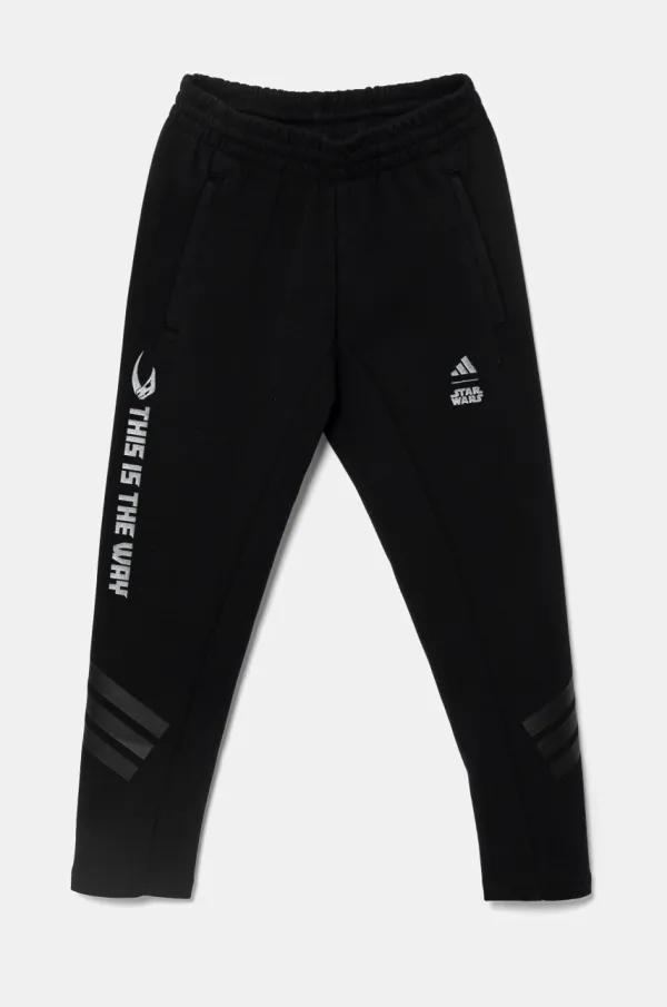 adidas Otroški spodnji del trenirke adidas črna barva, JF3635