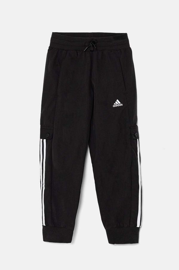 adidas Otroški spodnji del trenirke adidas JGAM PANT črna barva, IV7046