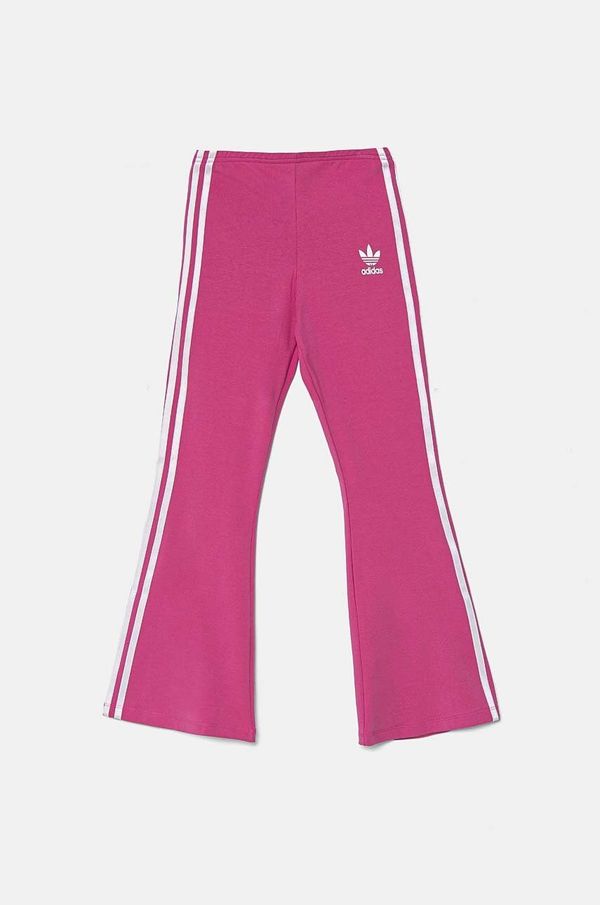 adidas Originals Otroški spodnji del trenirke adidas Originals FLAI LEGGINGS roza barva, IY9784