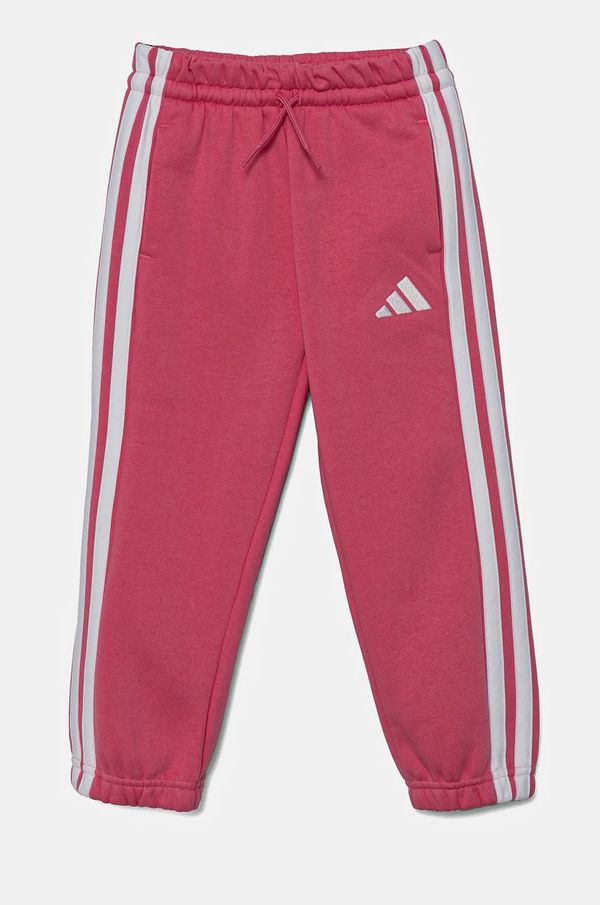 adidas Otroški spodnji del trenirke adidas roza barva, JE1402