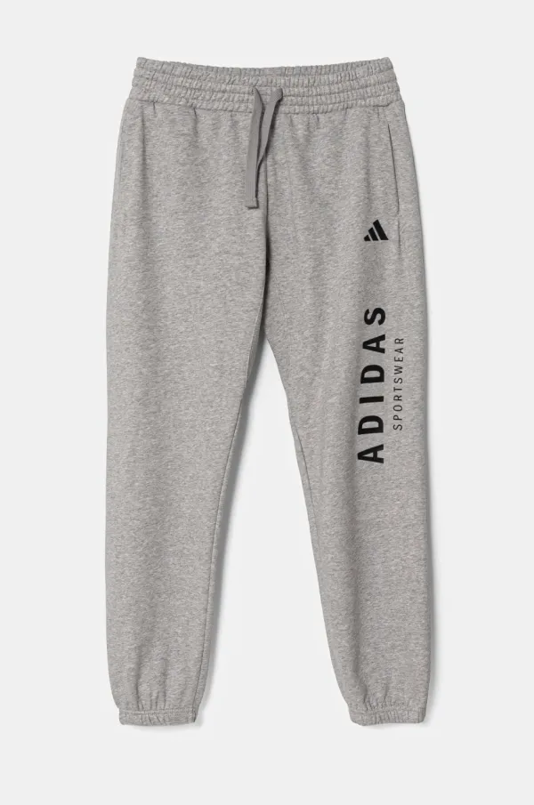 adidas Otroški spodnji del trenirke adidas siva barva, JC7640