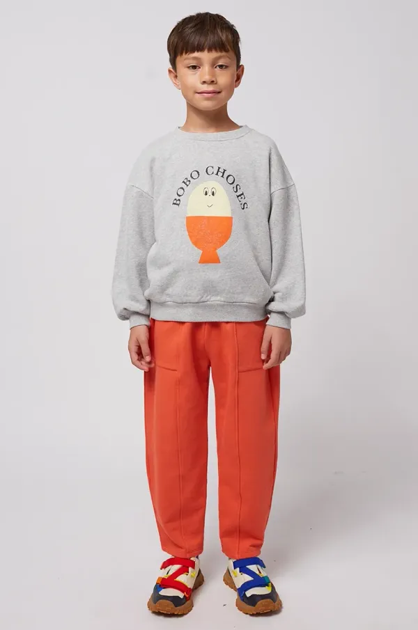 Bobo Choses Otroški spodnji del trenirke Bobo Choses Smiling oranžna barva, 125AC078