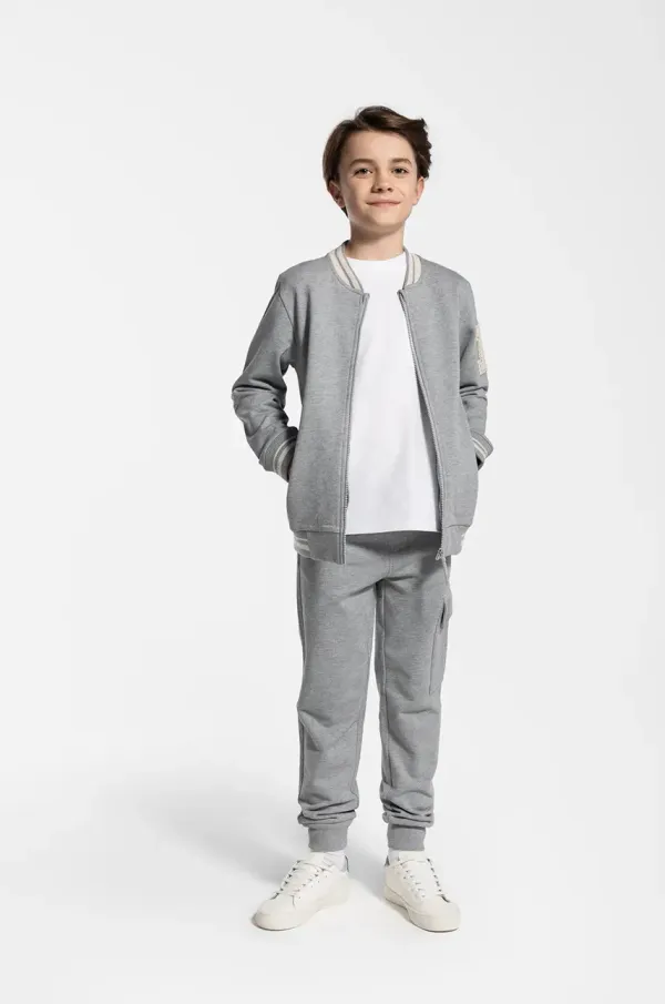 Coccodrillo Otroški spodnji del trenirke Coccodrillo siva barva, EVERYDAY BOY