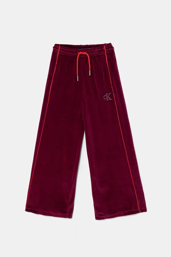 Calvin Klein Jeans Otroški spodnji del trenirke iz velurja Calvin Klein Jeans