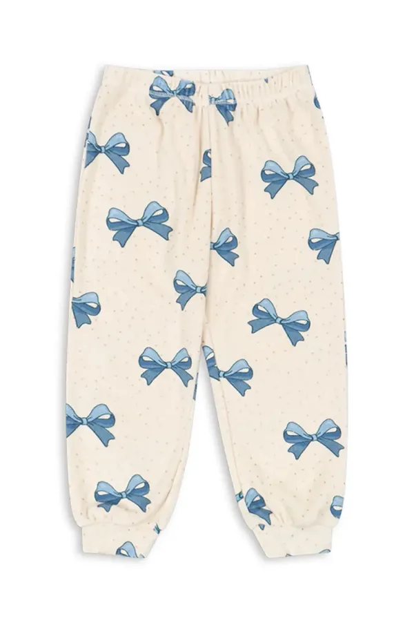 Konges Sløjd Otroški spodnji del trenirke Konges Sløjd ITTY SWEAT PANTS GOTS bež barva, KS102599