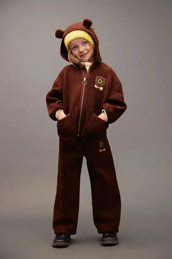 Mini Rodini Otroški spodnji del trenirke Mini Rodini Bear