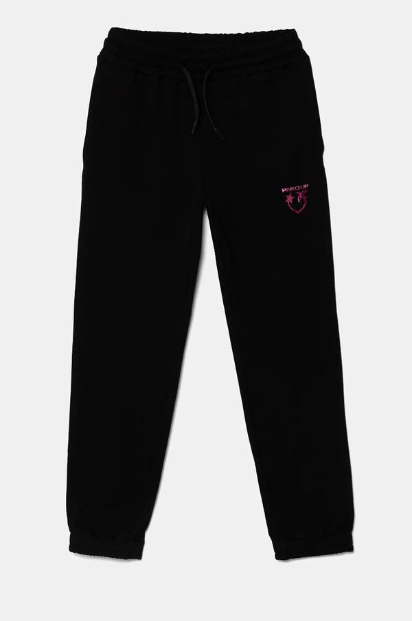 Pinko Up Otroški spodnji del trenirke Pinko Up črna barva, F4PIJGFP093