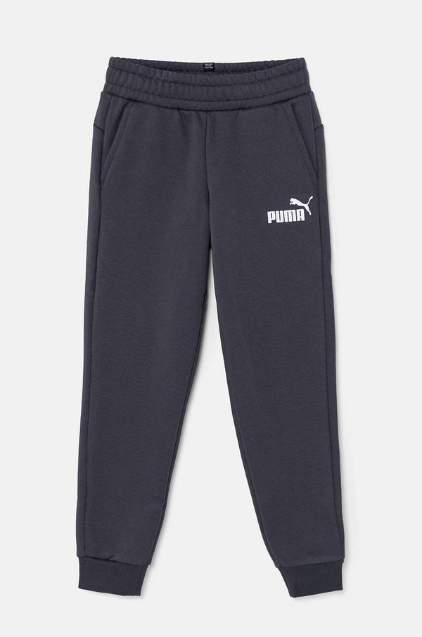 Puma Otroški spodnji del trenirke Puma ESS Logo Pants FL cl B siva barva