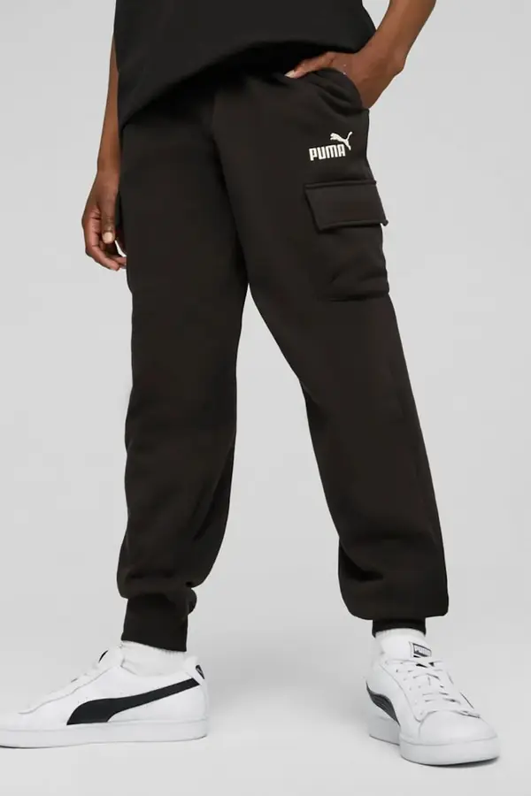 Puma Otroški spodnji del trenirke Puma ESS No. 1 Logo Cargo Pants FL B