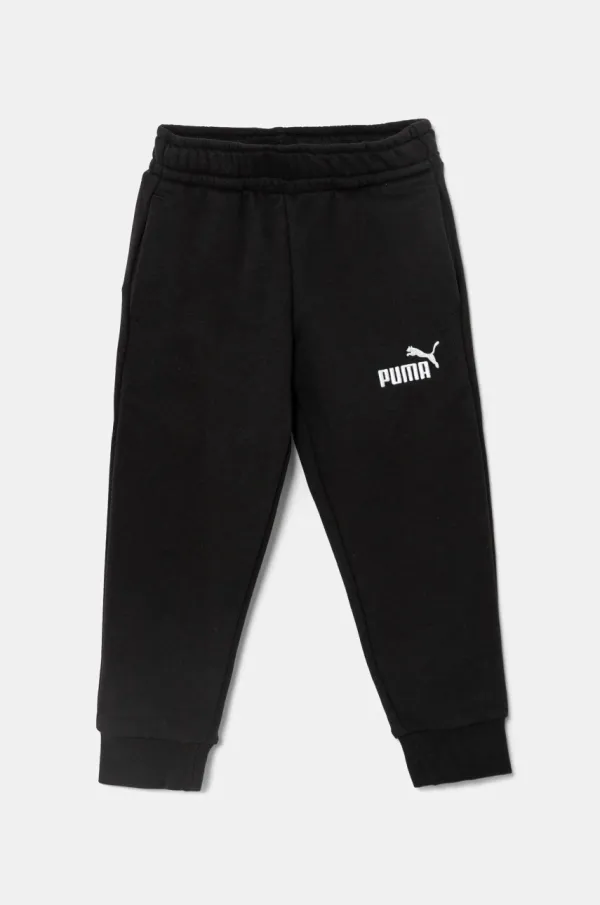 Puma Otroški spodnji del trenirke Puma ESS No. 1 Logo Sweatpants TR črna barva, 684934