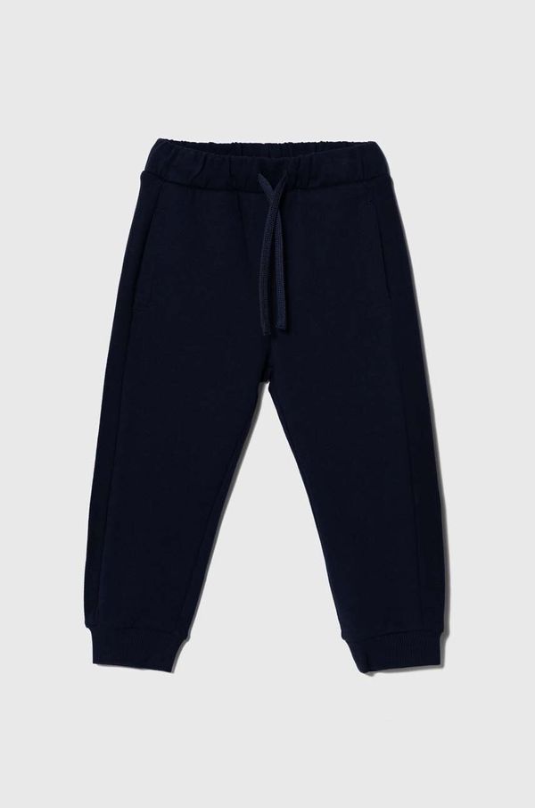 United Colors of Benetton Otroški spodnji del trenirke United Colors of Benetton mornarsko modra barva