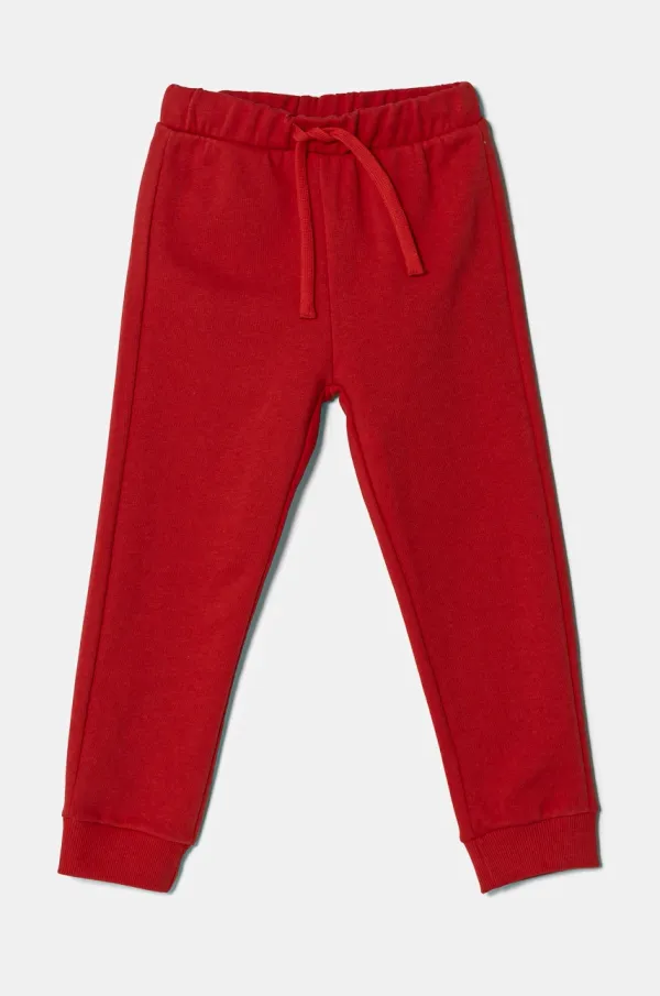 United Colors of Benetton Otroški spodnji del trenirke United Colors of Benetton rdeča barva, 3J70GF010