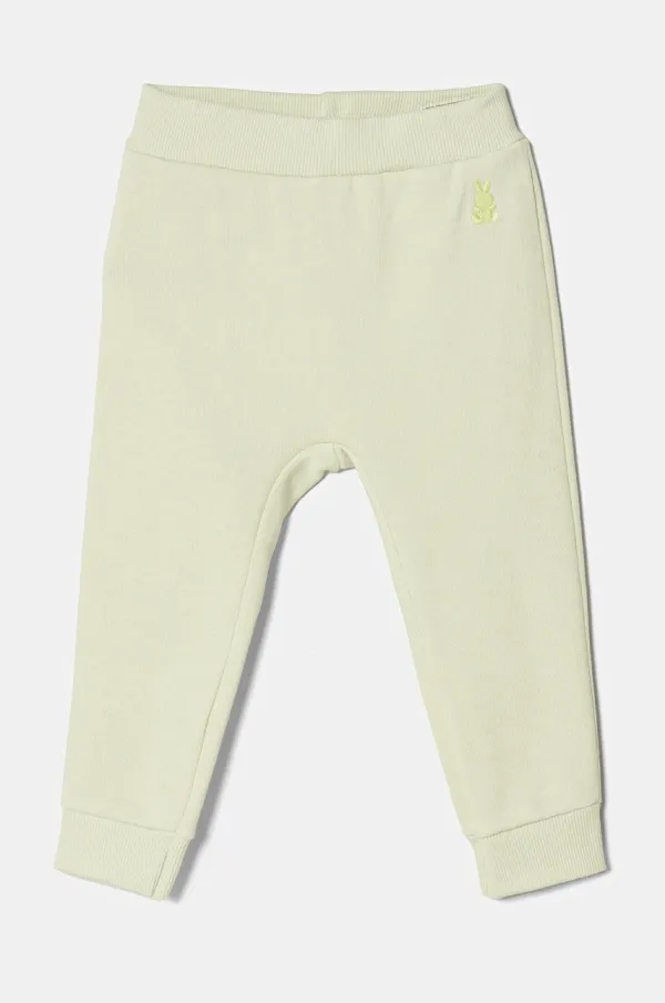 United Colors of Benetton Otroški spodnji del trenirke United Colors of Benetton zelena barva, 3J70AF01R