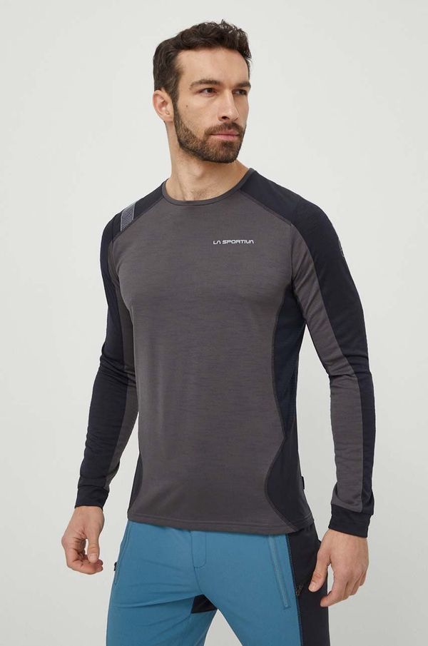 La Sportiva Otroški športni longsleeve LA Sportiva Beyond siva barva, P51900999