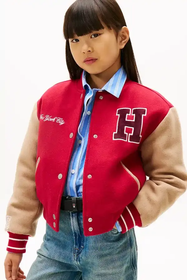 Tommy Hilfiger Otroški suknjič z dodatkom bombaža Tommy Hilfiger