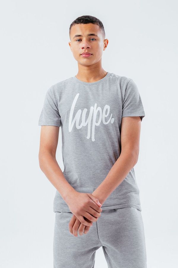 Hype Otroški t-shirt Hype siva barva