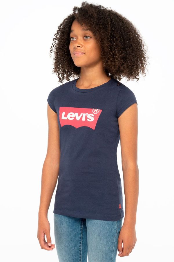 Levi's Otroški t-shirt Levi's mornarsko modra barva