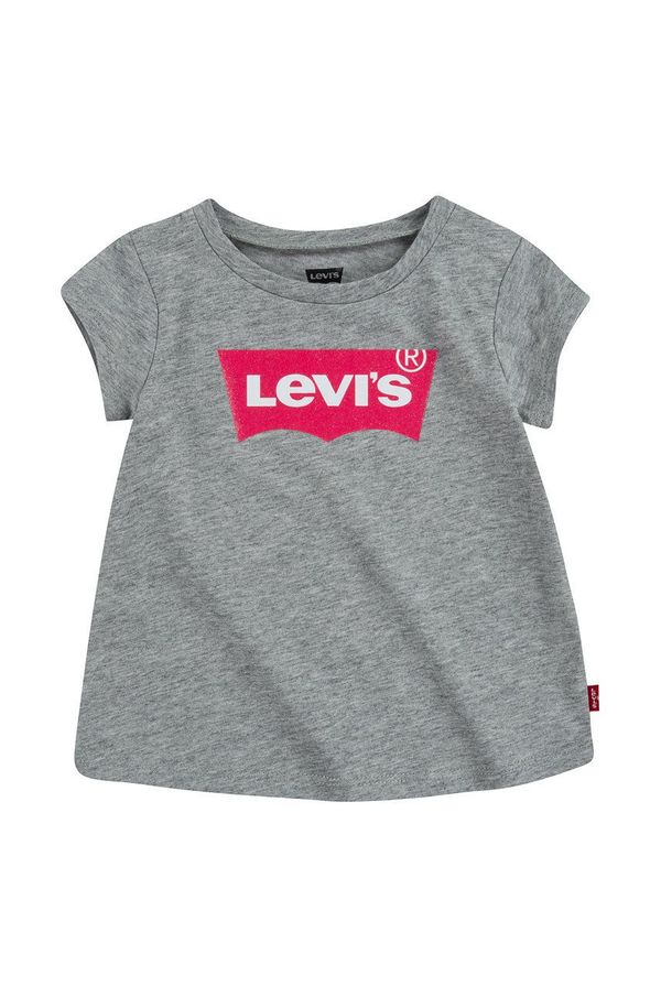 Levi's Otroški t-shirt Levi's siva barva