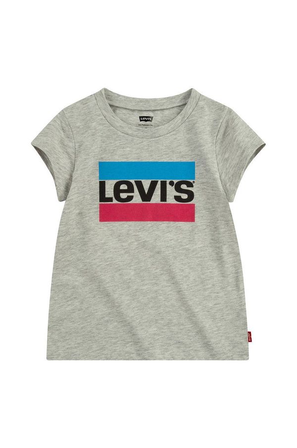 Levi's Otroški t-shirt Levi's siva barva