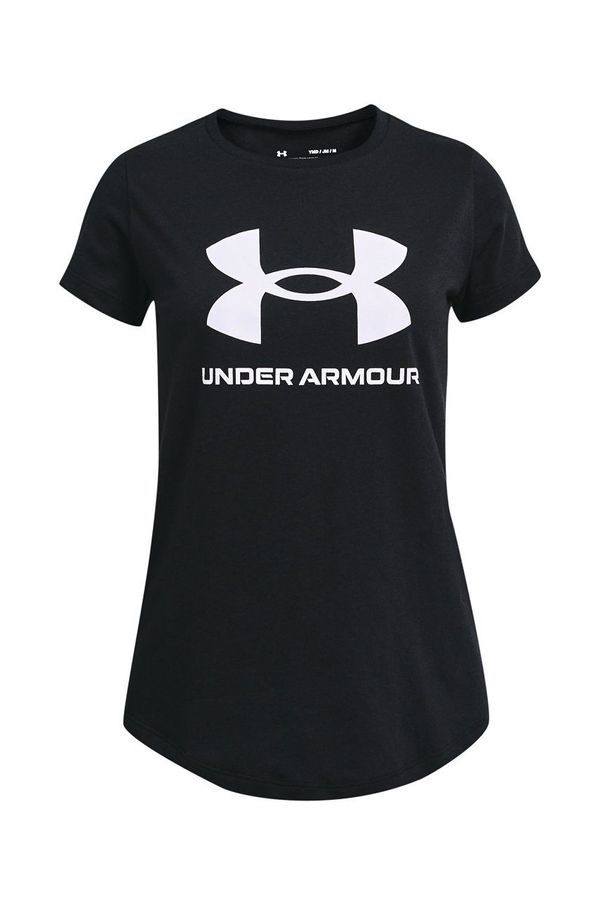 Under Armour Otroški t-shirt Under Armour črna barva
