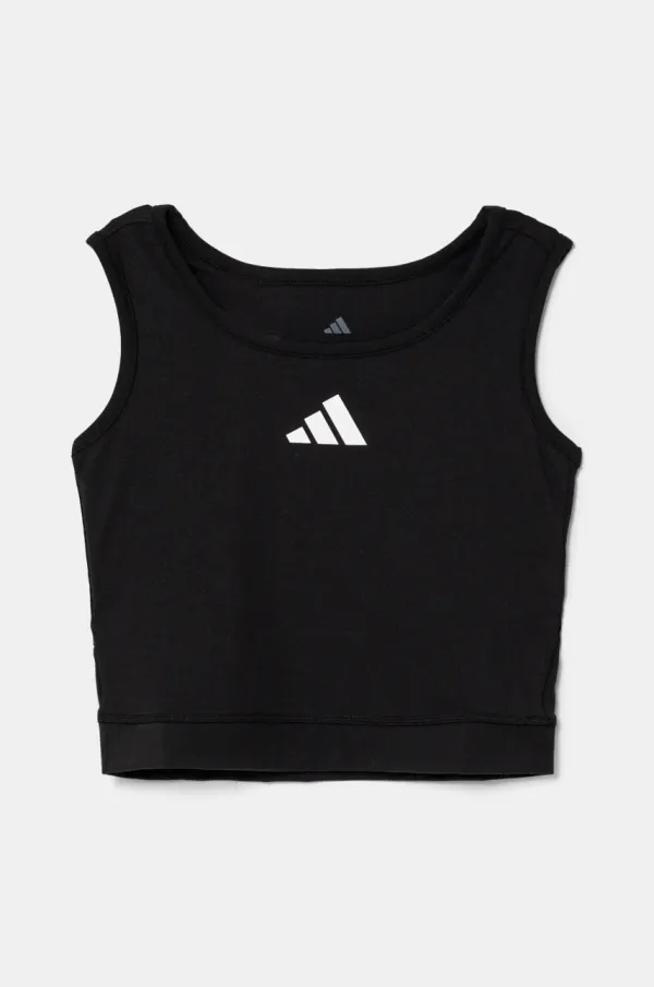 adidas Otroški top adidas črna barva, JJ0998